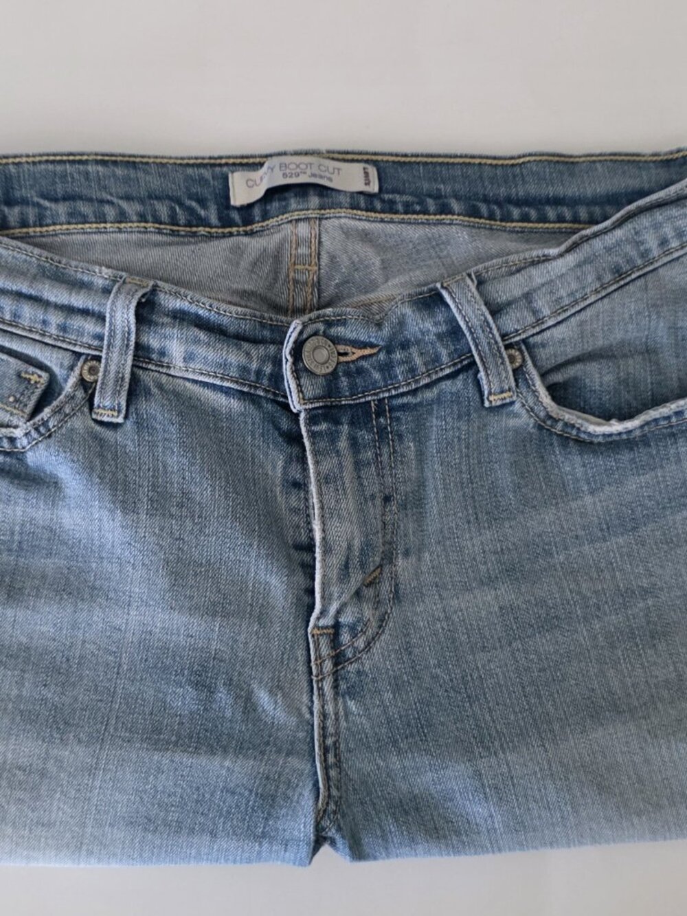 Levi’s 529 Curvy Boot Cut Jeans Women’s Medium Light Wash Denim - Size 10